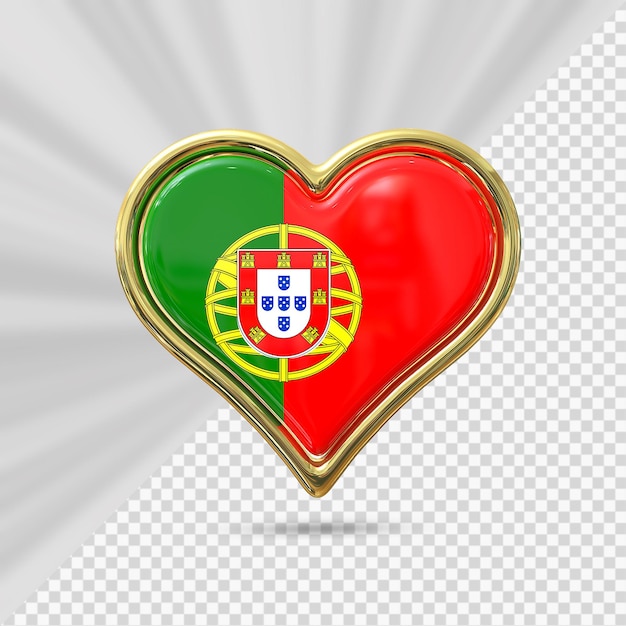 PSD corazón bandera portugal