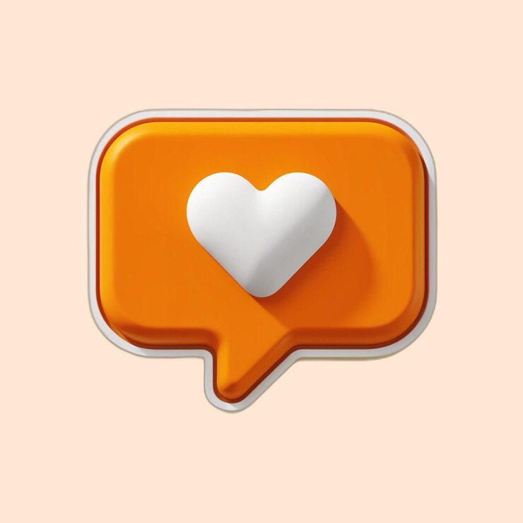 PSD un corazón con un corazón blanco en la parte superior