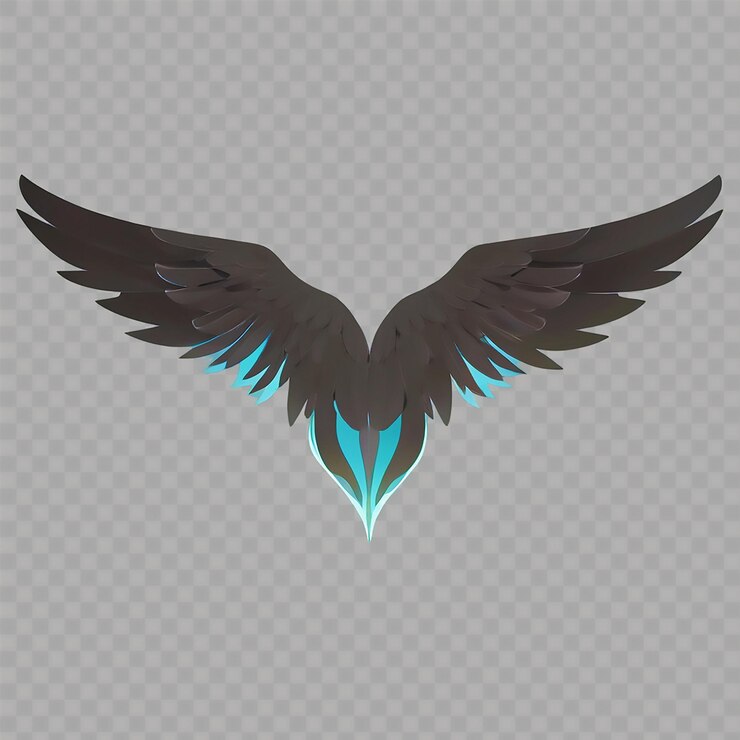 PSD el corazón de un corazón con los colores azul y verde