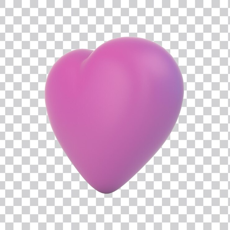 PSD corazón de dibujos animados
