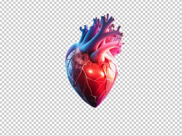 PSD corazón digital con el latido del corazón