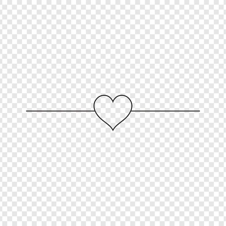 PSD corazón en un fondo de corazones