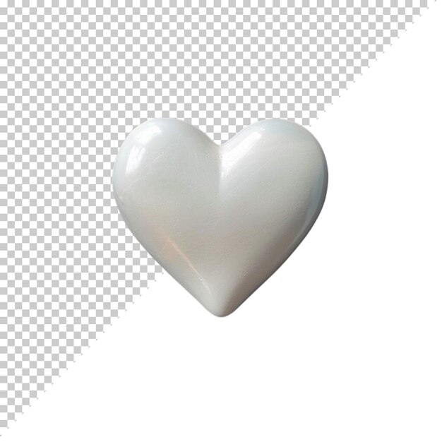 Corazón multicolor psd aislado en un fondo transparente