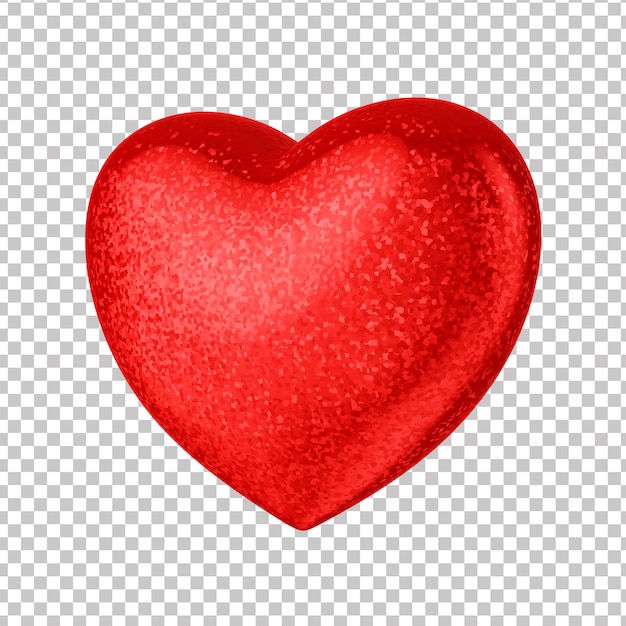 Un corazón rojo con un corazón rojo en él.