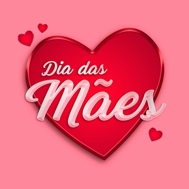 Un corazón rojo con las palabras dias maas en él