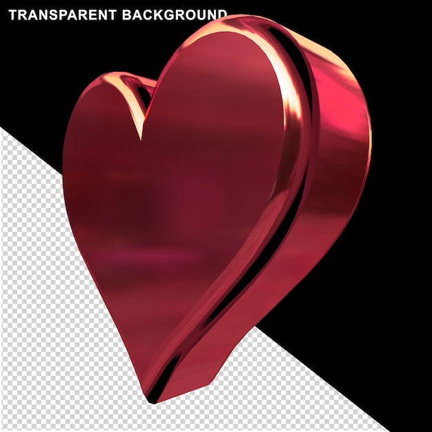 corazón rojo