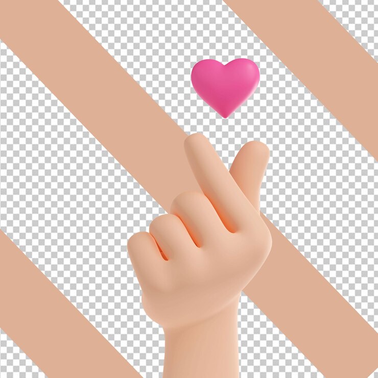 Corazón rosa PSD sobre un fondo blanco con fondo transparente