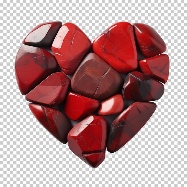 PSD corazón de san valentín de piedra roja