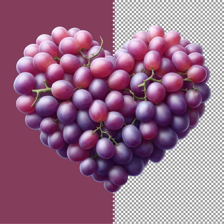 PSD el corazón de la uva de la dulce felicidad de papúa nueva guinea
