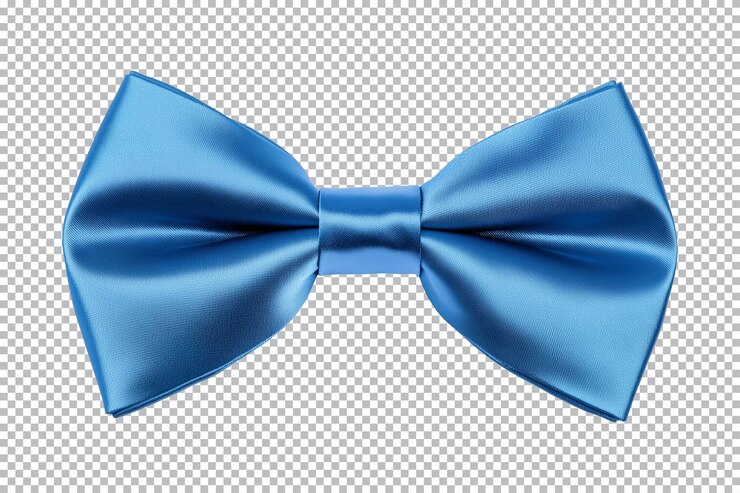 PSD corbata azul aislada en un recorte de fondo transparente o blanco png