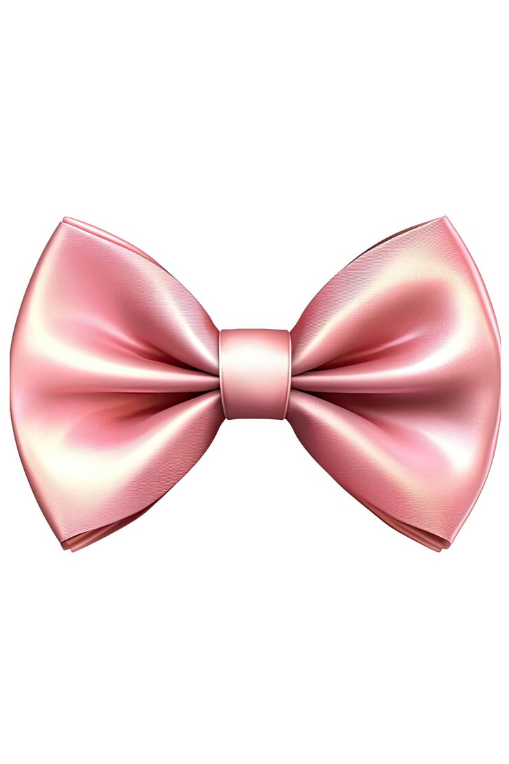 Corbata rosada elegante para el uso formal hiperrealista blanco aislado plano trasfondo transparente alto