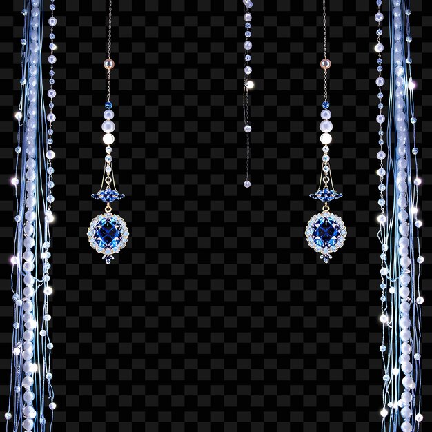 Corda decorativa Corda de perlas y zafiro Encantamientos neón resalta cada encanto lanzando una G