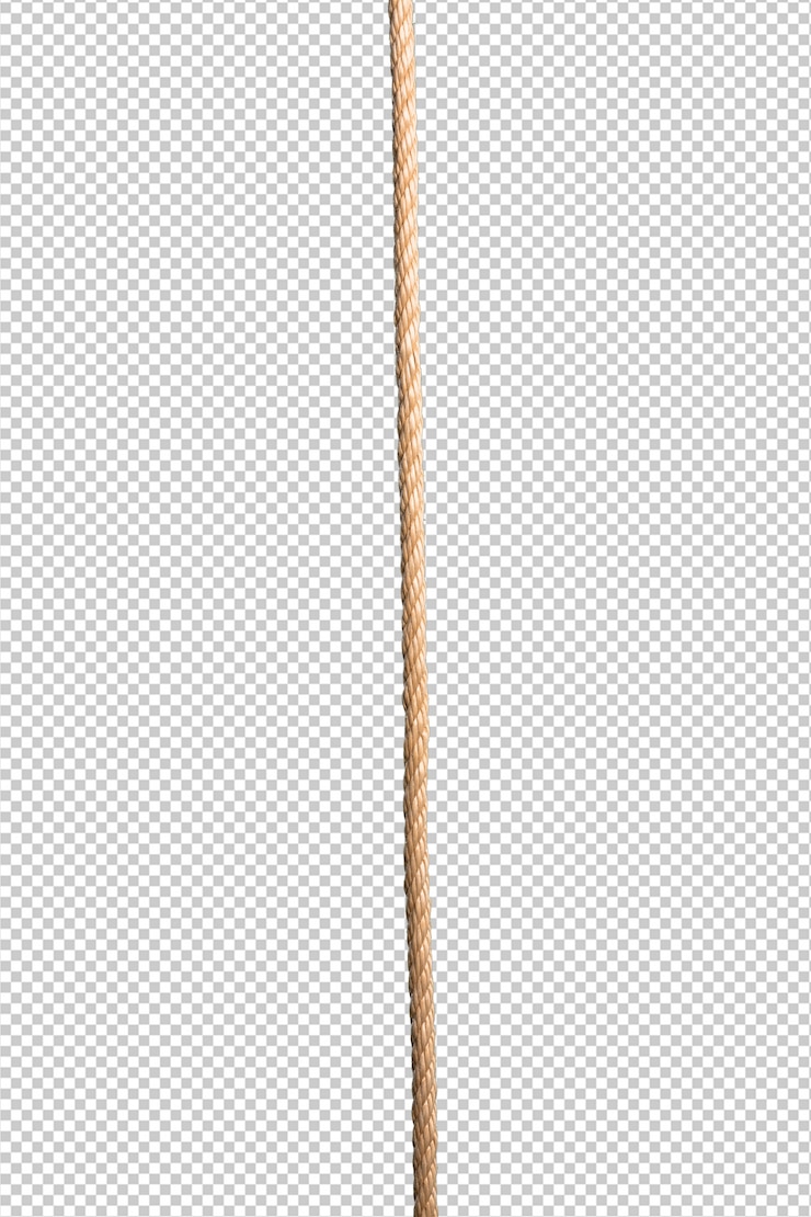 PSD corde sur fond blanc