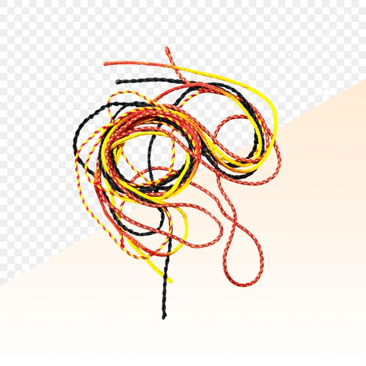 PSD des cordes colorées et tordues