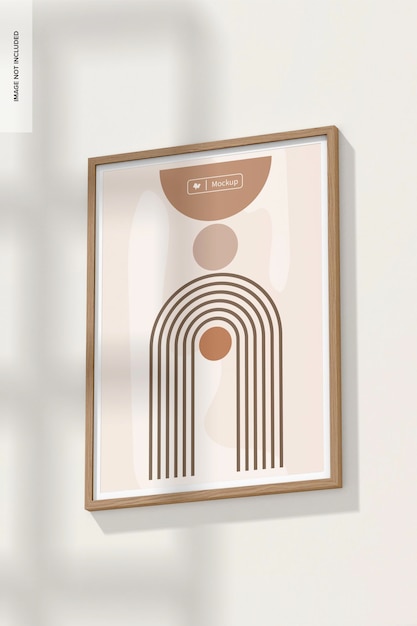 Cornice A1 Nordic con Passepartout Mockup Vista dal basso