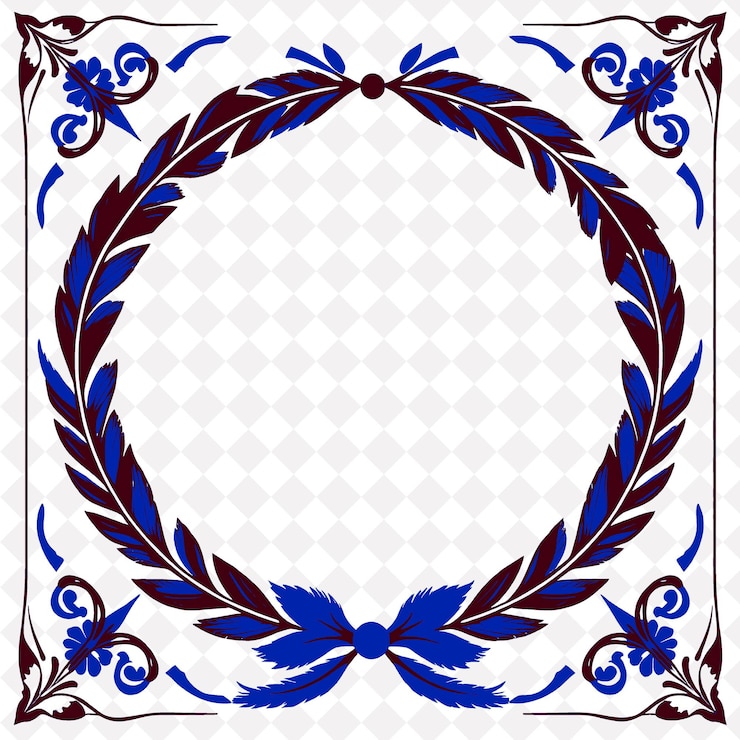 PSD cornice con piume di tacchino piume di ghirlanda e disegni di cornice naturali ispirati a w png