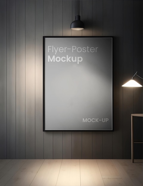 Cornice e luce mockup estetica