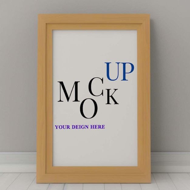 cornice mockup sul muro