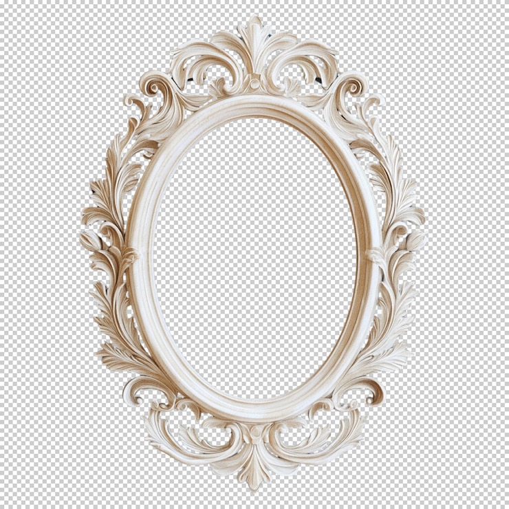 PSD cornice ovale ornamentata