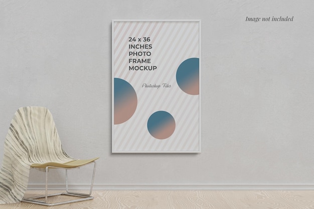Cornice Poster Mockup sul muro