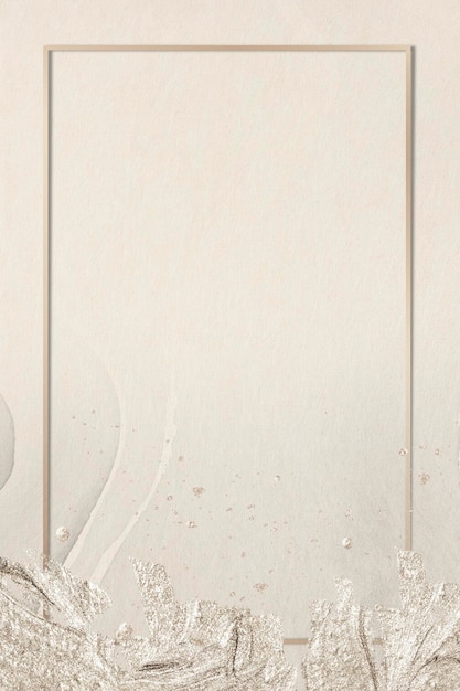 Cornice rettangolare in oro su sfondo texture illustrazione