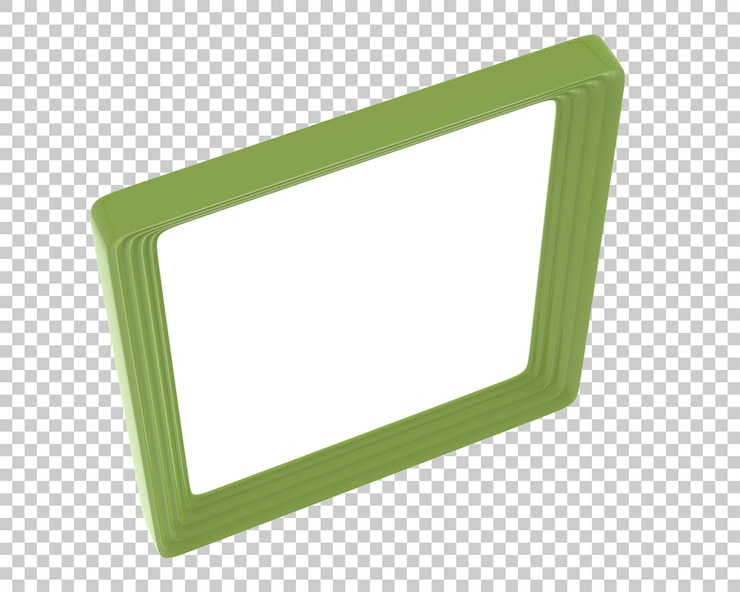 PSD cornice su sfondo trasparente illustrazione di rendering 3d