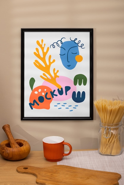 Cornice sul modello del piano di lavoro della cucina