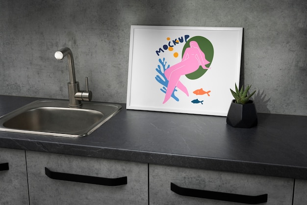 Cornice sul modello del piano di lavoro della cucina