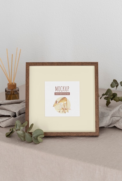 Cornici con mockup di elementi ornamentali
