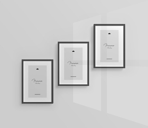 Cornici per foto mockup design isolato