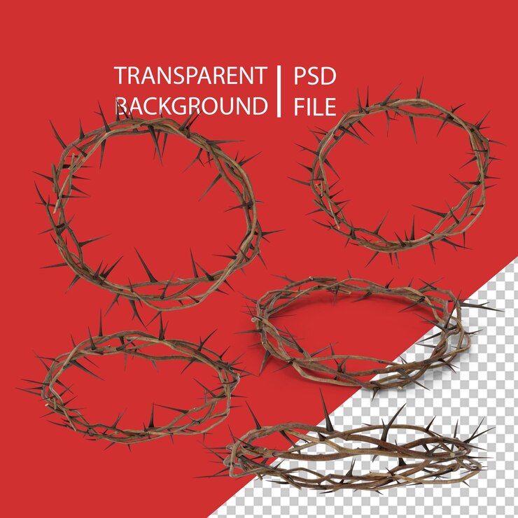 PSD coroa de espinhos png