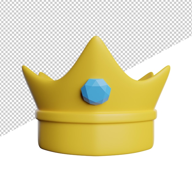 PSD una corona amarilla con un diamante azul.