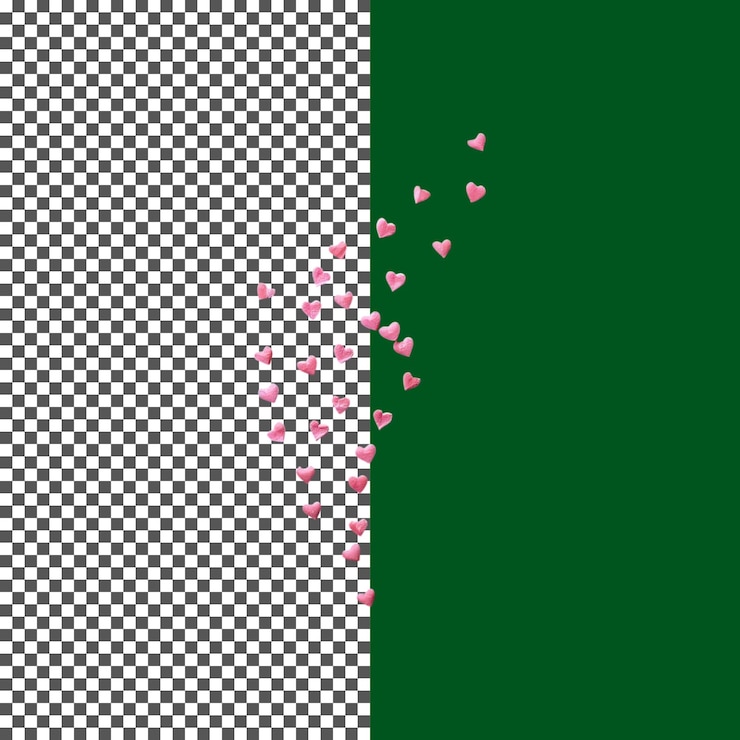 PSD corona de corazón rojo hecha a mano con diseño de cinta elegante en fondo transparente png psd