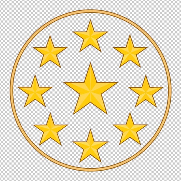 La corona de estrellas de la ilustración vectorial de la UE