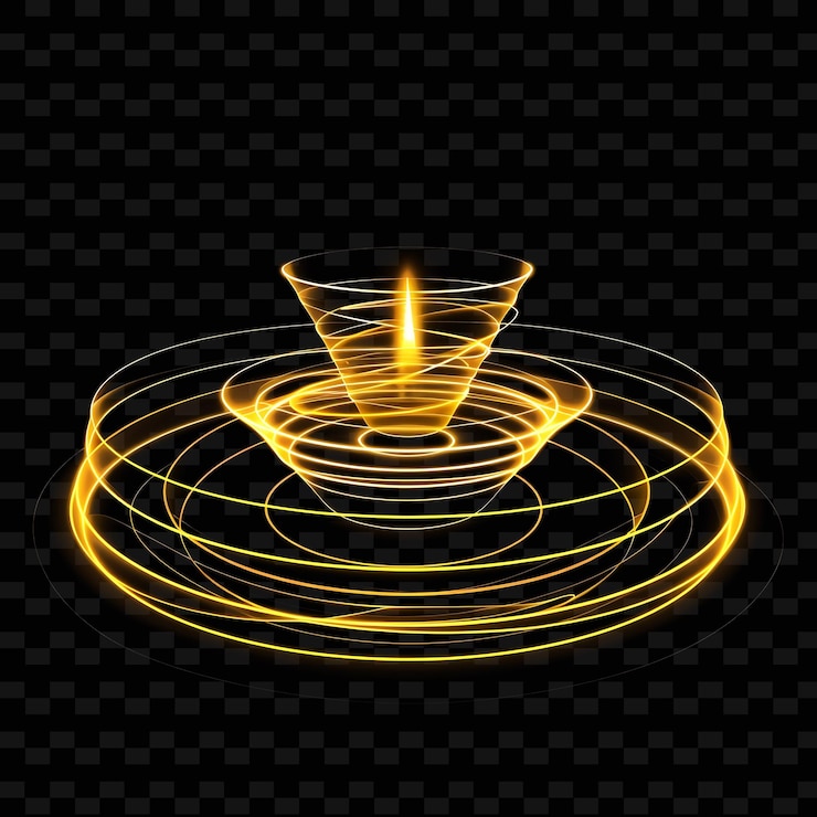 PSD corona de oro sobre un fondo negro con una corona de oro