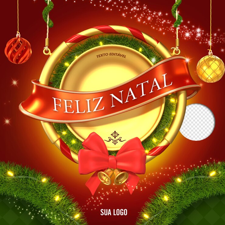 PSD coronas de navidad lazo rojo bolas de navidad