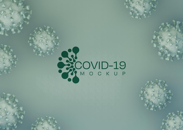 PSD coronavirus-hintergrundmodell. covid-19.