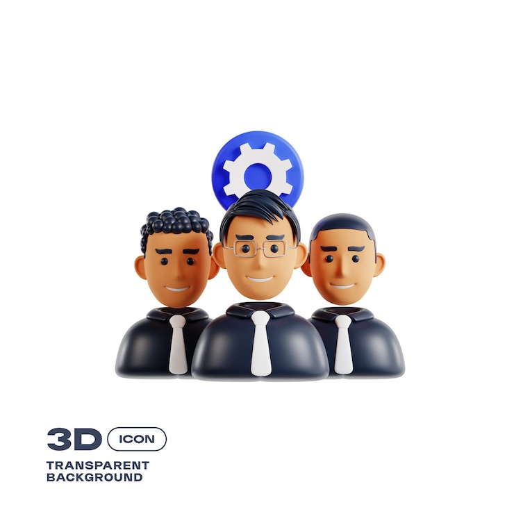 PSD corporate business 3d icon png template