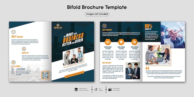 Corporate Business Bifold Broschüre Design-Vorlage