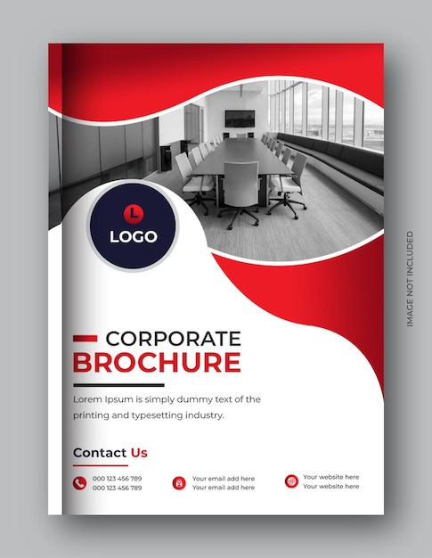 Corporate business broschüre buchcover-design-vorlage