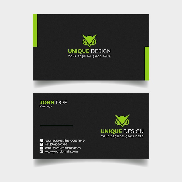 PSD corporate business card