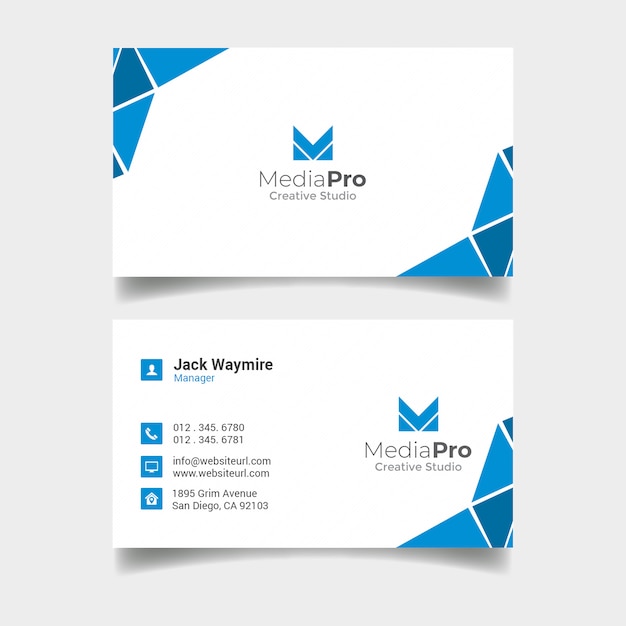 PSD corporate business card