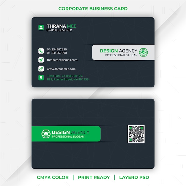 Corporate business card