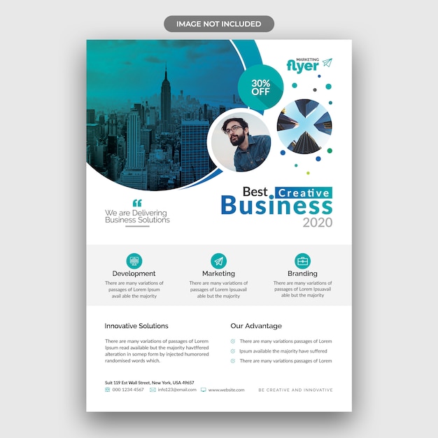 PSD corporate business flyer vorlage