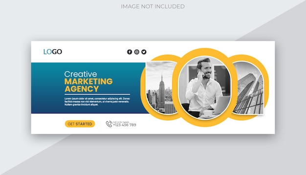 Corporate Business Social Media Facebook-Cover und Web-Banner-Vorlage