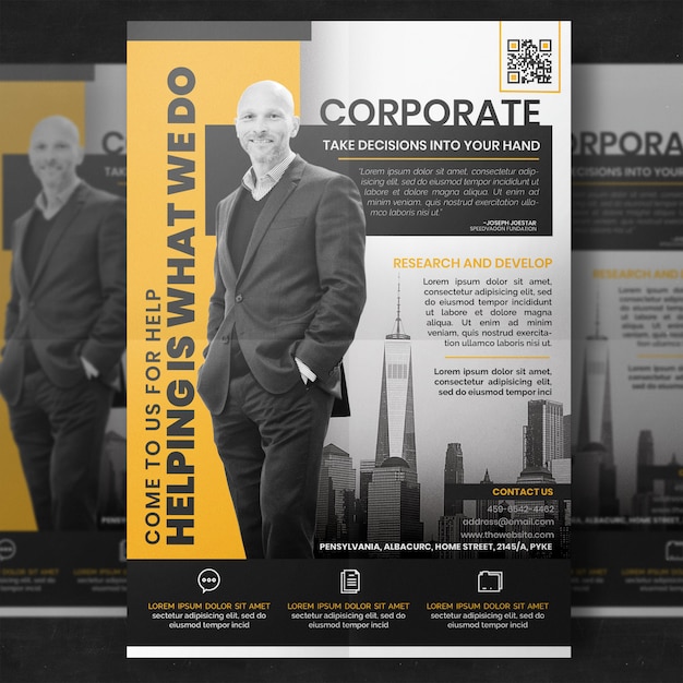 PSD corporate flyer vorlage