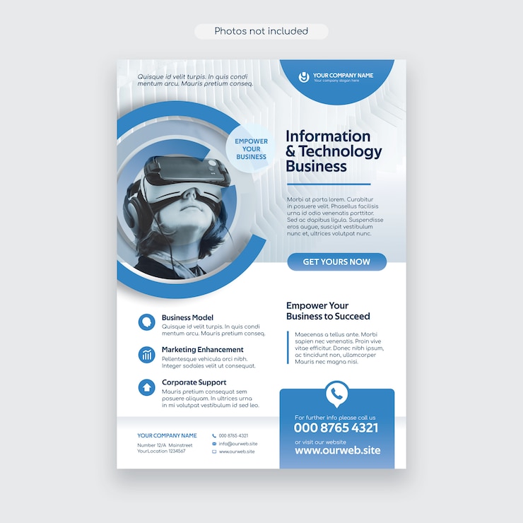 PSD corporate flyer vorlage