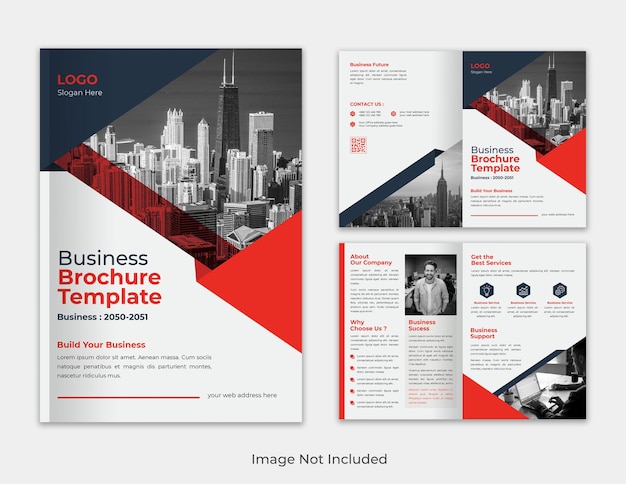 Corporate moderne professionelle Bifold-Business-Unternehmensprofil-Business-Broschüre-Vorlage