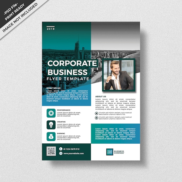 Corporate Style Business Flyer Vorlagendesign