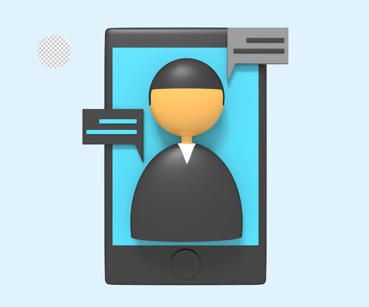 PSD corporate video call on phone